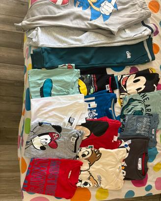Lotto 43 pezzi abbigliamento bambino 9/10 anni