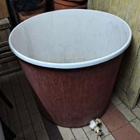 Tino mastello in vetroresina vendemmia mosto vino