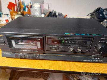 Piastra Aiwa AD F270 Stereo Hi Fi Tape Deck Vintag