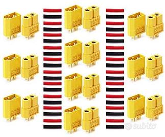 10 Paia Connettori XT60 Maschio/Femmina Batterie