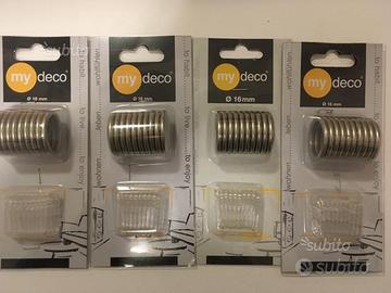 Anelli con Ganci per tende Obi 16 mm