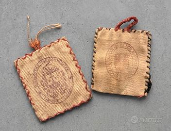 Coppia Reliquie Antiche Ex Indumentis Santa