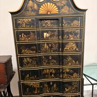 Cassettiera Highboy Chinoiserie Drexel Heritage
