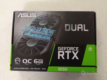 Scheda Video ASUS DUAL RTX 3050 6G nuova sigillata
