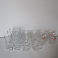 set bicchieri da liquori e  amari vintage 