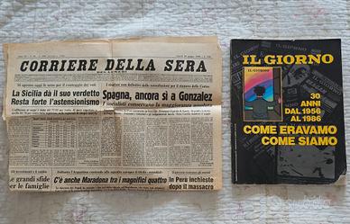 Supplemento Il Giorno 1986+Corriere della sera