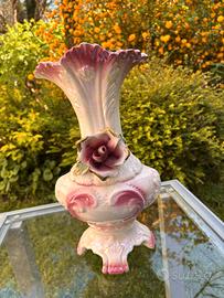 Vaso Capodimonte con roselline