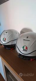 Caschi moto agv bianchi coppia 
