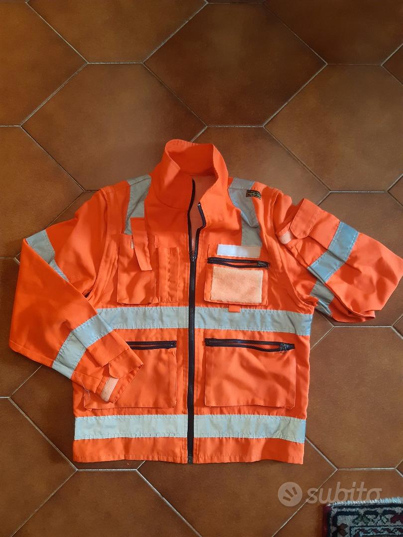 Giacca alta visibilità divisa 118 M Abbigliamento e Accessori In