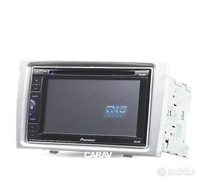 Telaio grigio radio 2-DIN per Peugeot 308 408.