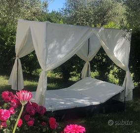 Letto rattan matrimoniale