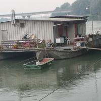 Chiatta sul Po a Dosolo