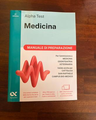 Alpha test medicina, manuale di preparazione