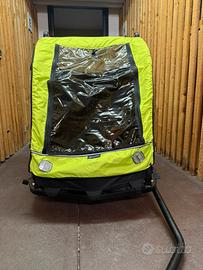 Klarfit rimorchio bici 2 bambini