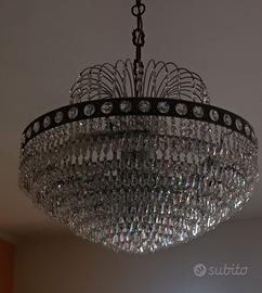 lampadario 12 luci cristallo