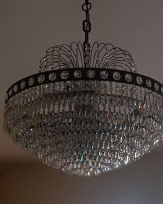 lampadario 12 luci cristallo