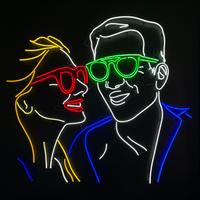 "Meet" / Intesa - opera luminosa a neon