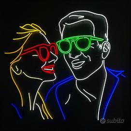 "Meet" / Intesa - opera luminosa a neon