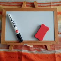 Mini lavagna cancellabile in legno