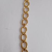 Cinturino a bracciale laminato oro 16mm