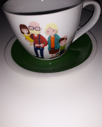 Tazza grande con piattino