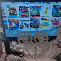 Nintendo Wii + 4 Controller + 80 Giochi +Accessori