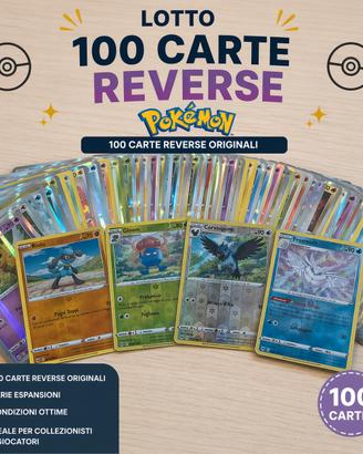 Lotto 100 carte reverse 