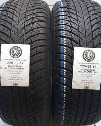 2 GOMME 225 55 17 BRIDGESTONE A64919