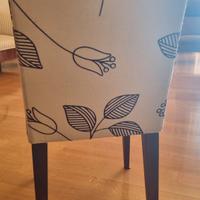 4 sedie  in tessuto di cui 2 rivestite 