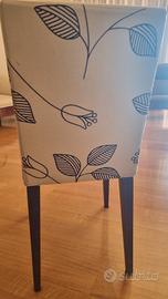 4 sedie  in tessuto di cui 2 rivestite 