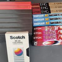 9 videocassette nuove e altro