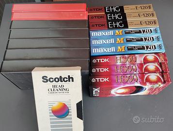 9 videocassette nuove e altro