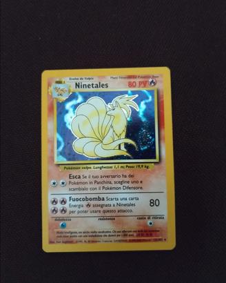 Pokemon Ninetales 12/102 Set Base Rara Holo Unli
