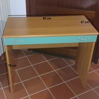 Scrivania rettangolare multiuso, in legno