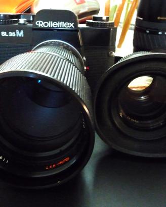 Vintage Rolleiflex SL 35 M + 50mm e 200mm
