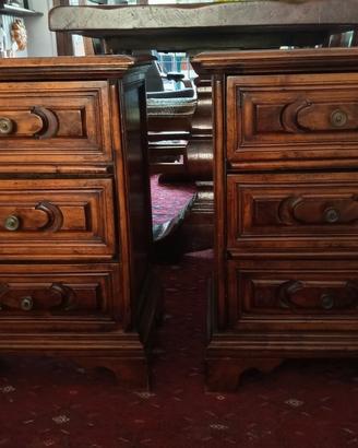 COPPIA COMODINI LEGNO 