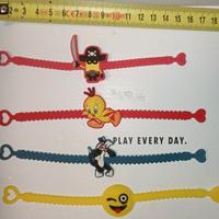 Looney Tunes, Minions, Emoticons 4 Braccialetti