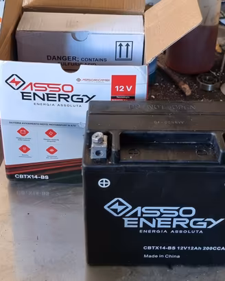 BATTERIA MOTO 12V 12Ah 200CCA - NUOVA