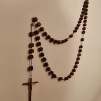 Rosario-Crocifisso da parete in legno