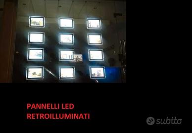 Vetrine led pannelli pubblicitari retroilluminati