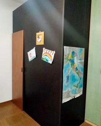 Cabina Armadio con cassettettiera e mensole