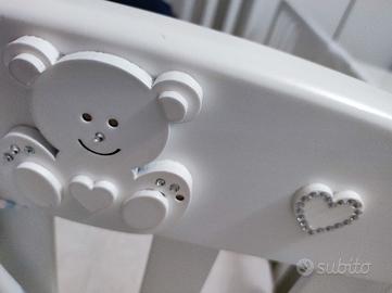 culla erbesi + fasciatoio + vaschetta + materassi