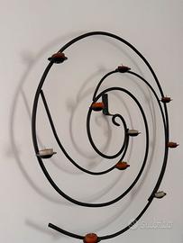 Candelabro ferro battuto