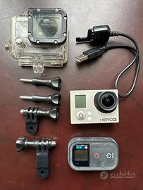 GoPro Hero 3 silver con custodia e telecomando