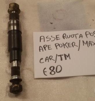 Asse ruota posteriore ape poker max tm 703