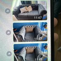 Divano Cester alcantara 3 pz