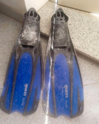 Pinne Mares Fluida  36/37 e Pinne Scubia Pro 41/42