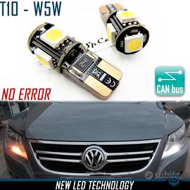 2 Luci LED T10 W5W 6500K Bianco GHIACCIO CANbus