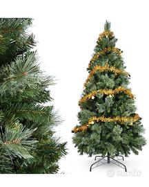 Albero di Natale Artificiale in PVC 160cm con 800 