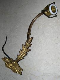 Antica applique ottone Liberty originale